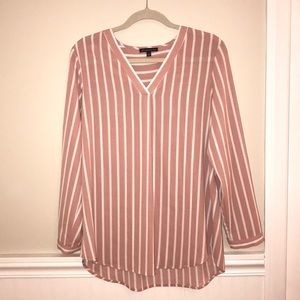 Pink & White Stripped Blouse